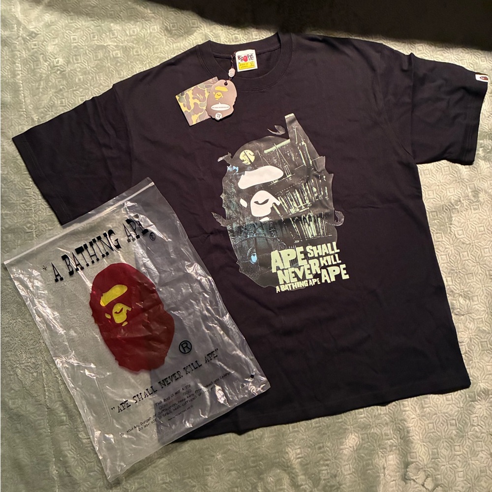 Black Graphic Bape T-Shirt